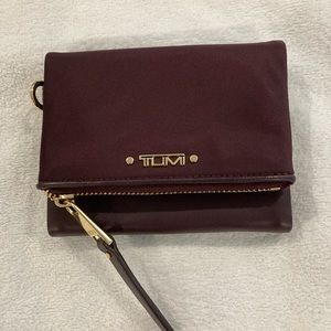 TUMI Voyageur Wallet Card Case NWOT Color is Port